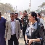 মুকুন্দগাঁতীতে যানজট নিরসনে সড়ক ও বাসস্ট্যান্ড এলাকা পরিদর্শন করলেন এমপি আলীম