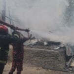 মির্জাগঞ্জে আগুনে ভস্মীভূত তিনটি বসতঘর