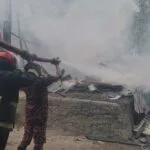 মির্জাগঞ্জে আগুনে ভস্মীভূত তিনটি বসতঘর