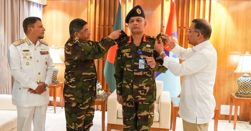 সশস্ত্র বাহিনী বিভাগের নতুন প্রিন্সিপাল স্টাফ অফিসার লে. জেনারেল মুশফিক