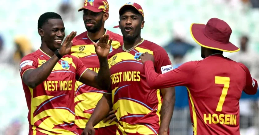 টানা চার জয়ে অপরাজিত থেকে সুপার এইটে ওয়েস্ট ইন্ডিজ