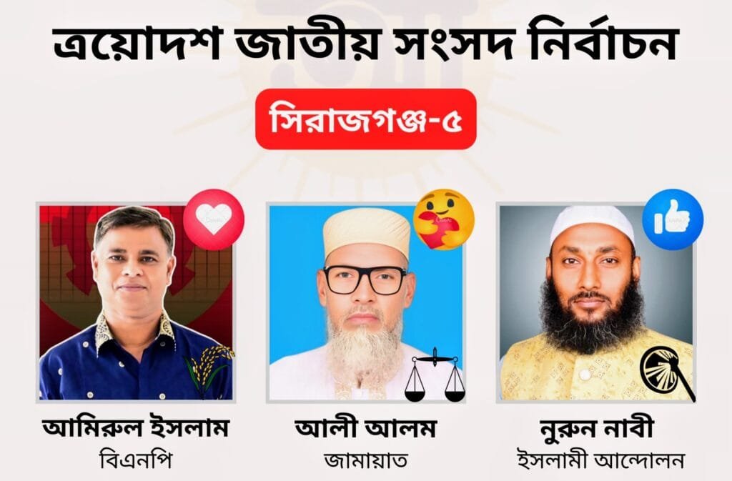 সিরাজগঞ্জ-৫ আসনে যমুনার ভাঙন আর তাঁতশিল্পের সংকটে কার পাল্লা ভারী?