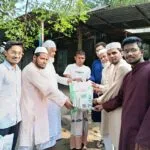 বেলকুচিতে মুকুন্দগাঁতী উত্তর পাড়া মানবকল্যাণ সংস্থার ঈদ সামগ্রী বিতরণ