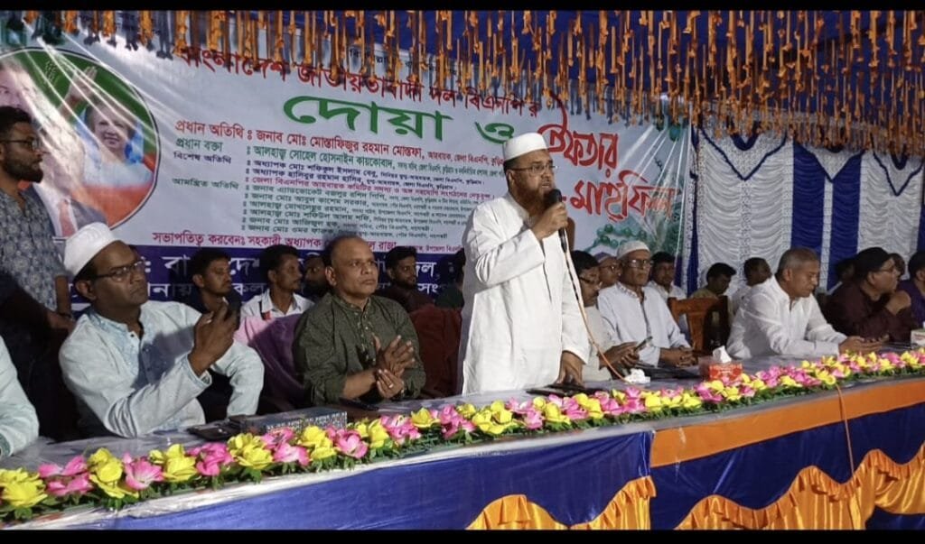 নাগেশ্বরী উপজেলা বিএনপি ও পৌর বিএনপির আয়োজনে ইফতার মহফিল অনুষ্ঠিত