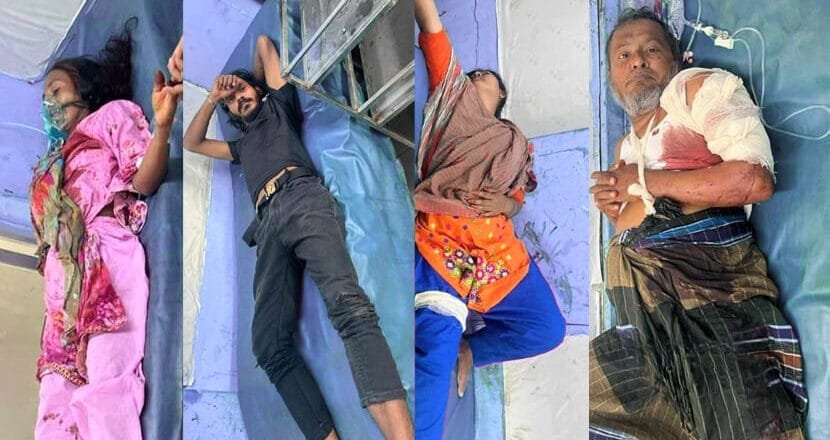 লবনচরায় বাসায় ঢুকে এলোপাতাড়ি গুলি, একই পরিবারের ৪ জন আহত