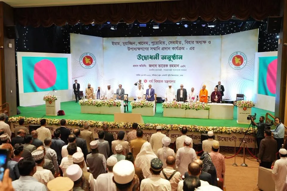 ইমাম-মুয়াজ্জিন ও পুরোহিতদের সম্মানী কার্যক্রম উদ্বোধন করলেন প্রধানমন্ত্রী