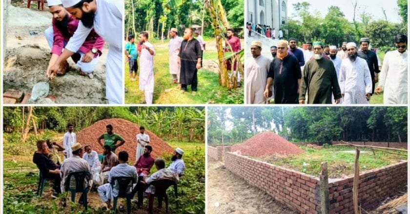 স্বপ্নপূরণের পথে ইবি তালাবা: শান্তিডাঙ্গায় নিজস্ব জমিতে ভবন নির্মাণকাজের শুভ সূচনা