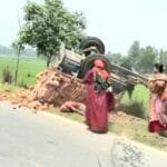 ফুলবাড়ীতে ইটবোঝাই ট্রলি উল্টে চালক নিহত
