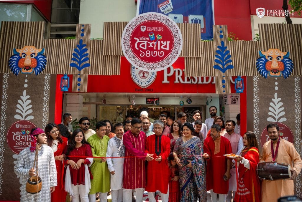 বর্নিল সাজ, গন্ধ ও গীতিতে নতুন বাংলা সনকে বরণ করে নিলো প্রেসিডেন্সি ইউনিভার্সিটি