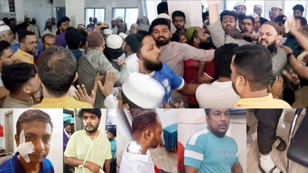 হেরাজ মার্কেট মসজিদে ইমামকে ঘিরে উত্তেজনা, দুই পক্ষের সংঘর্ষে কয়েকজন আহত