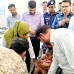 চিলমারী উপজেলা স্বাস্থ্য কমপ্লেক্সে হাম-রুবেলার টিকাদান ক্যাম্পেইন উদ্বোধন