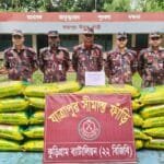 কুড়িগ্রাম সীমান্তে প্রায় ৩৬ লাখ টাকার চোরাচালান পণ্য জব্দ