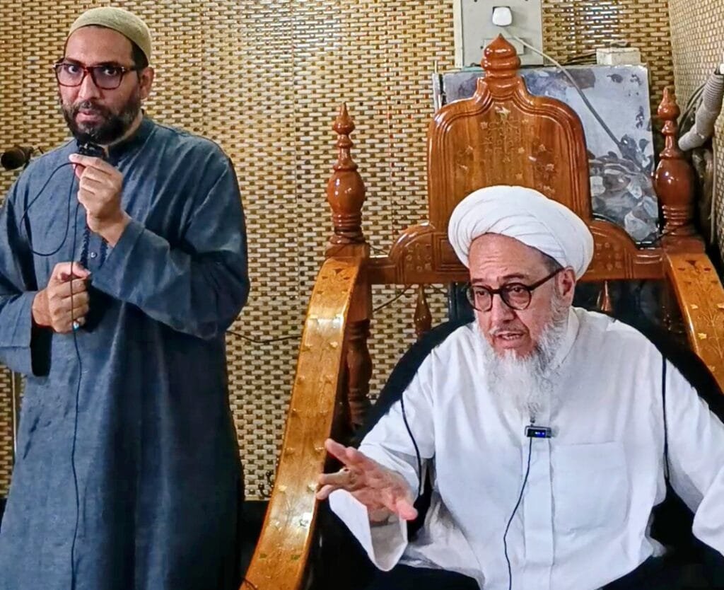 শান্তিনগর ইস্টার্ন প্লাস জামে মসজিদে ইরানের প্রফেসর সাহাবুদ্দীন মাশায়েখীর আলোচনা