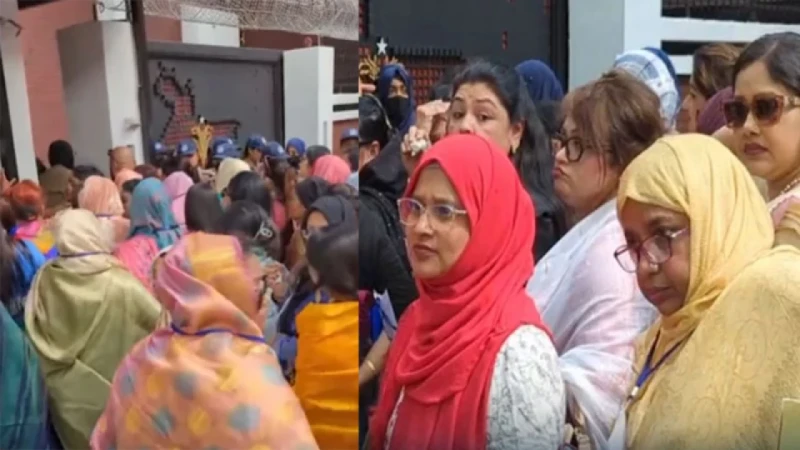 সংরক্ষিত নারী আসনে মনোনয়ন প্রত্যাশীদের সাক্ষাৎকার নিচ্ছে বিএনপি