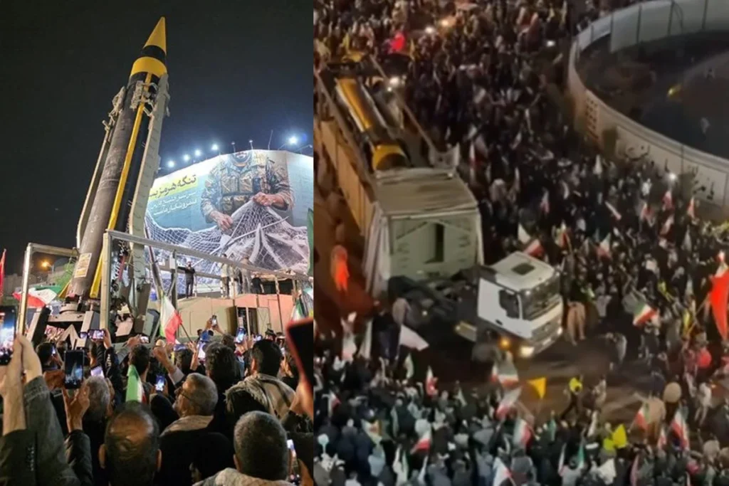 ইরানের রাজপথে ক্ষেপণাস্ত্র প্রদর্শন: সরকারপন্থী সমাবেশে যুদ্ধংদেহী মনোভাব