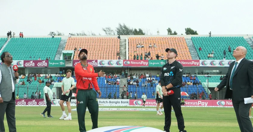 নিউজিল্যান্ডের বিপক্ষে প্রথম টি-টোয়েন্টি: টস জিতে ফিল্ডিংয়ে বাংলাদেশ