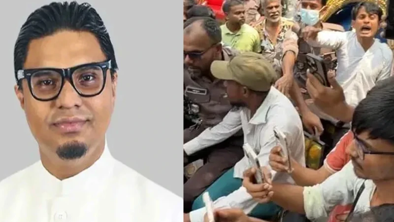 রাশেদ প্রধানের বাসার সামনে উত্তেজনা, পুলিশ হেফাজতে পিএস