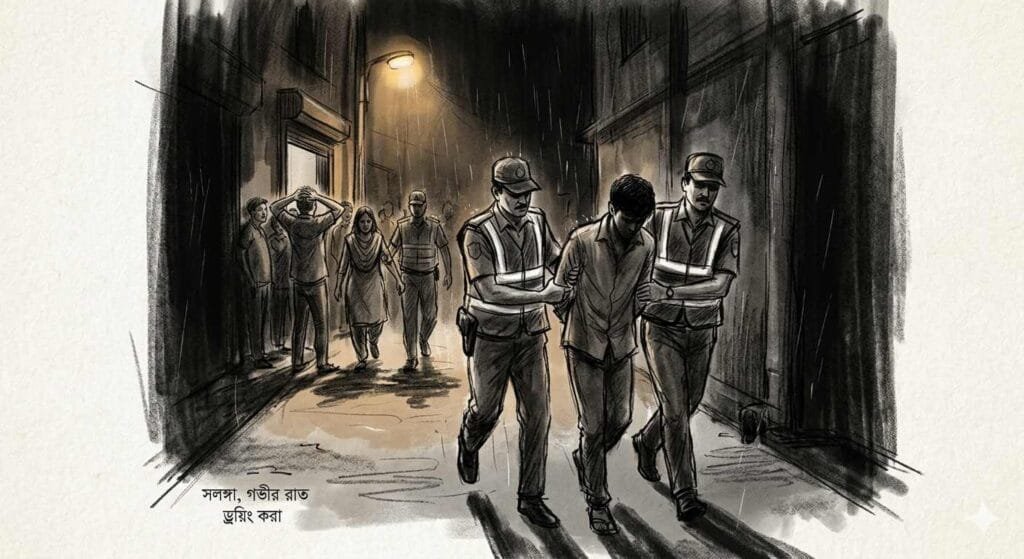 সলঙ্গায় গভীর রাতে প্রবাসীর স্ত্রীর ঘরে আপত্তিকর অবস্থায় যুবক আটক