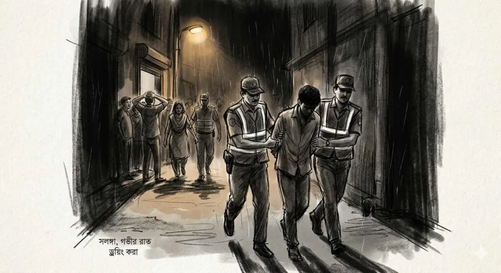 সলঙ্গায় গভীর রাতে প্রবাসীর স্ত্রীর ঘরে আপত্তিকর অবস্থায় যুবক আটক