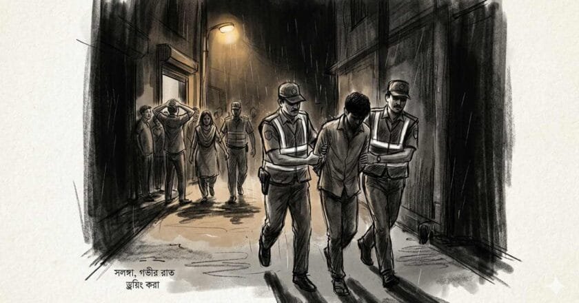 সলঙ্গায় গভীর রাতে প্রবাসীর স্ত্রীর ঘরে আপত্তিকর অবস্থায় যুবক আটক