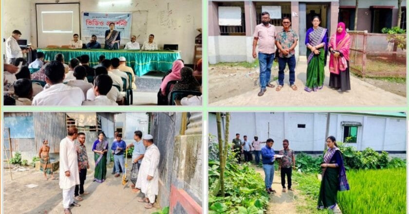 বেলকুচিতে বিভিন্ন উন্নয়ন প্রকল্প পরিদর্শন করলেন ইউএনও আফরিন জাহান