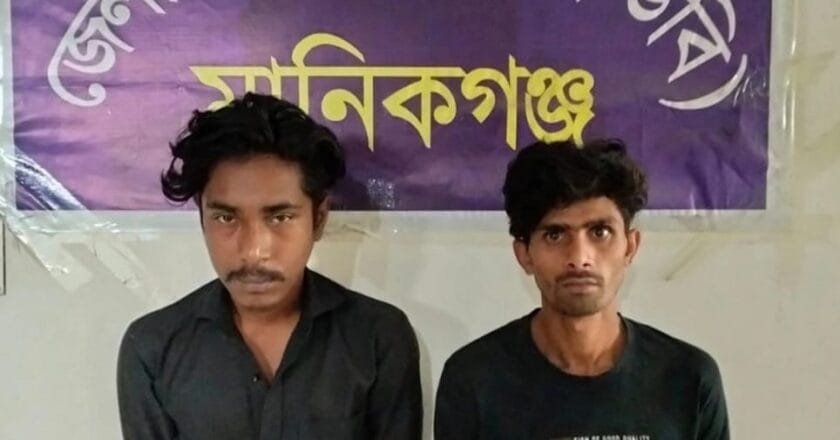 মানিকগঞ্জে হিরোইনসহ দুইজন গ্রেপ্তার