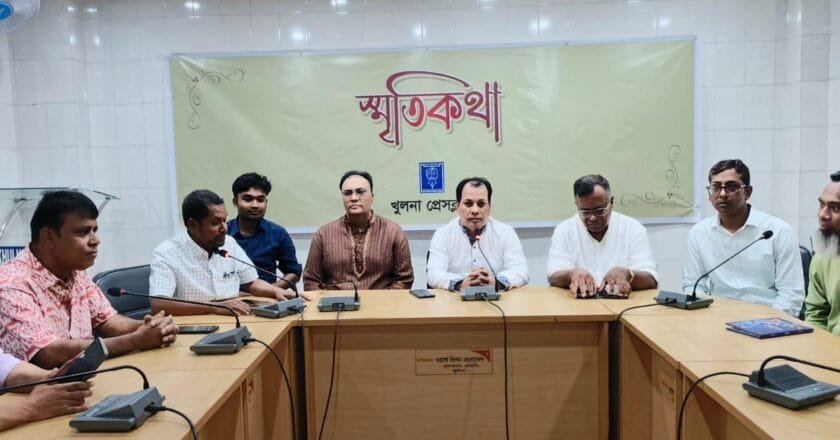খুলনা প্রেসক্লাবে শুরু হলো ‘স্মৃতিকথা’ আয়োজন