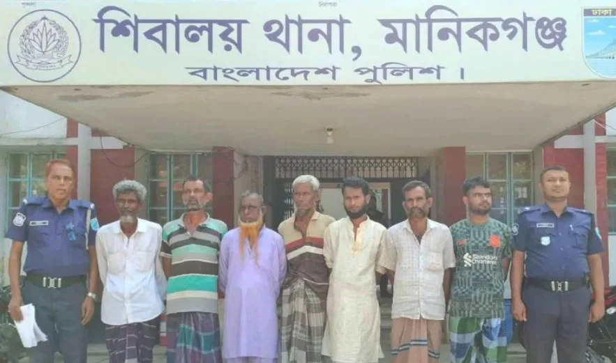 শিবালয়ে মাদকবিরোধী অভিযানে আটক ৮, ভ্রাম্যমাণ আদালতে কারাদণ্ড