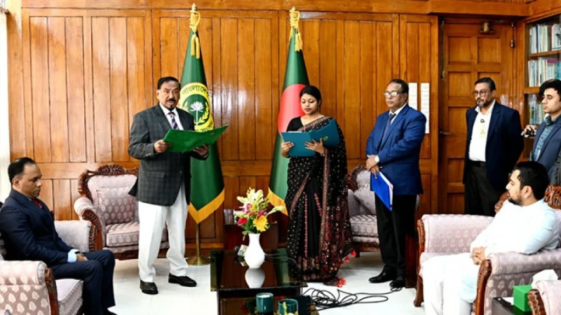 সংসদ সদস্য হিসেবে শপথ নিলেন নুসরাত তাবাসসুম