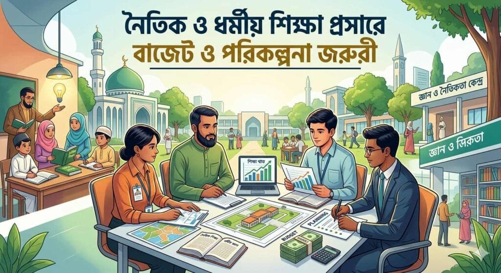 নৈতিক ও ধর্মীয় শিক্ষা প্রসারে বাজেট ও পরিকল্পনা জরুরী