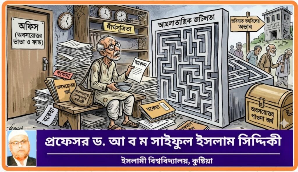 বেসরকারি প্রতিষ্ঠানের অবসরপ্রাপ্তদের অবসরোত্তর অর্থ প্রাপ্তি: কার্যকর আশু ব্যবস্থা গ্রহণ জরুরী