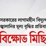 বিদ্যুৎ ও জ্বালানির মূল্য বৃদ্ধির প্রতিবাদে আজ সন্ধ্যায় এনসিপির বিক্ষোভ মিছিল