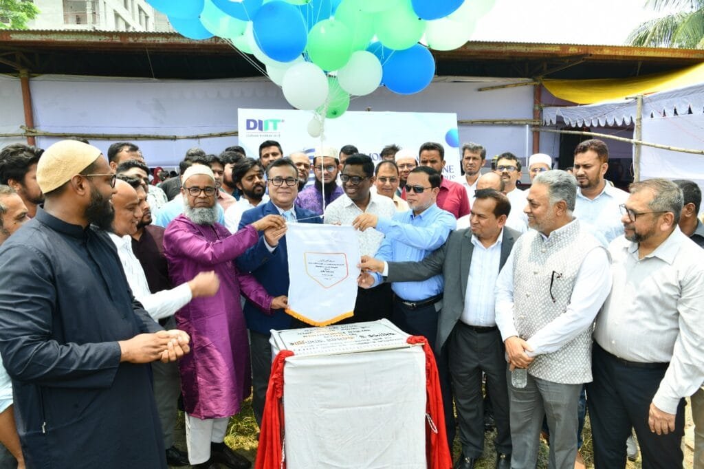 গ্রিন মডেল টাউনে ডিআইআইটির স্থায়ী ক্যাম্পাসের ভিত্তিপ্রস্তর স্থাপন