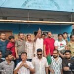 গুজব ও ষড়যন্ত্রের বিরুদ্ধে সলঙ্গায় যুবদলের প্রতিবাদ সমাবেশ