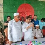 সলঙ্গায় রাস্তা পাকাকরণের ভিত্তি প্রস্তর স্থাপন করলেন ভিপি আইনুল হক