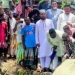 চৌহালীতে নদীভাঙন রোধে এমপি আলীমের জিও ব্যাগ ডাম্পিং উদ্বোধন