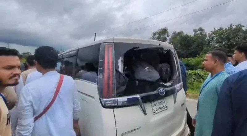 এবার সিলেটে এনসিপির গাড়িবহরে দুই দফা হামলা