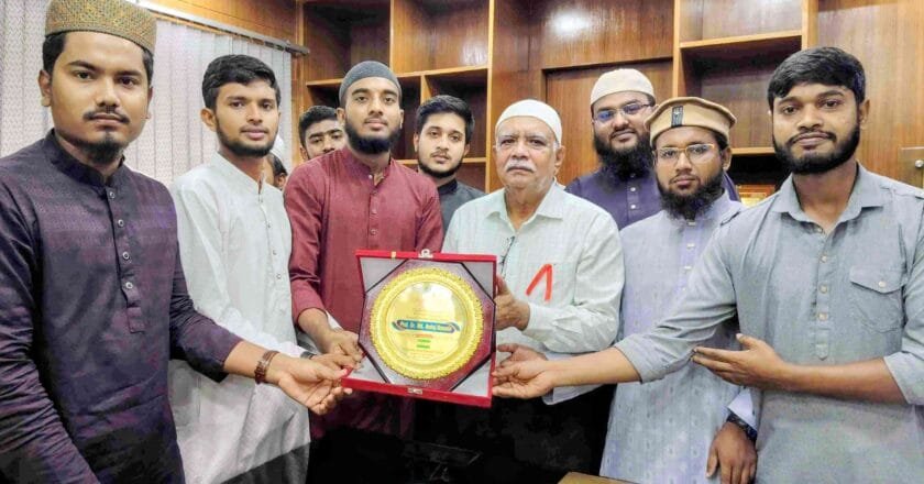 ইবির নবনিযুক্ত উপ-উপাচার্য ও ট্রেজারারকে তালাবায়ে আরাবিয়ার সংবর্ধনা