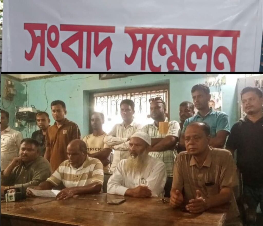 অপপ্রচারের প্রতিবাদে বদলগাছীতে যুবদল নেতার সংবাদ সম্মেলন