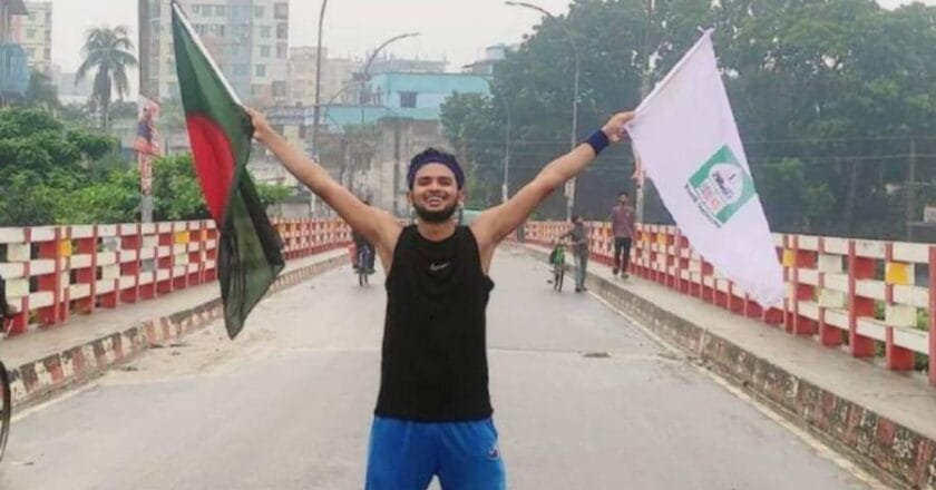 ‎৩৬ জুলাই স্মরণে ইবি শিক্ষার্থীর ৩৬ কিলোমিটার ম্যারাথন