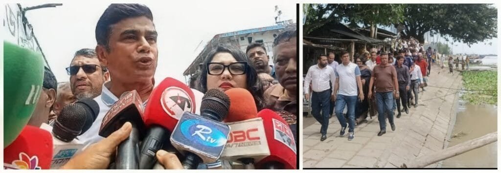 চিলমারীর ব্রহ্মপুত্র নদের ভাঙন রোধে দুটি মেগা প্রকল্পের উদ্যোগ: পানি সম্পদ প্রতিমন্ত্রী