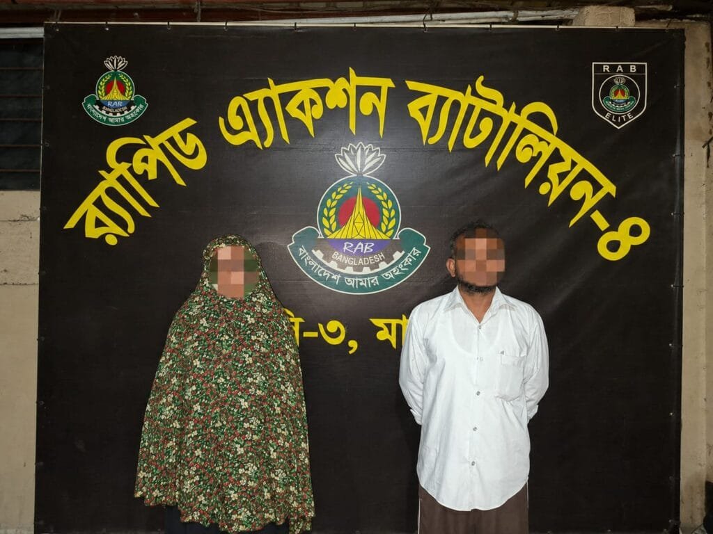 সাটুরিয়ায় স্ত্রীকে গলা টিপে হত্যা: স্বামী ও দ্বিতীয় স্ত্রী গ্রেপ্তার