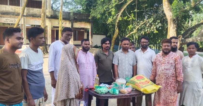 কচাকাটায় ফি সাবিলিল্লাহ ফেডারেশনের উদ্যোগে অসহায়দের মাঝে খাদ্যসামগ্রী বিতরণ