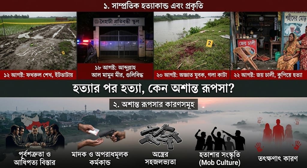অশান্ত খুলনার রুপসা উপজেলা, ঘটছে একের পর এক হত্যাকান্ড
