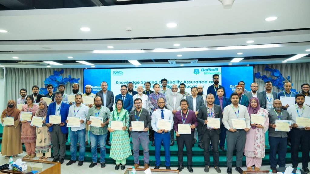 ড্যাফোডিলে উচ্চশিক্ষায় গুণগত মান নিশ্চিতকরণ ও অ্যাক্রেডিটেশন বিষয়ক কর্মশালা