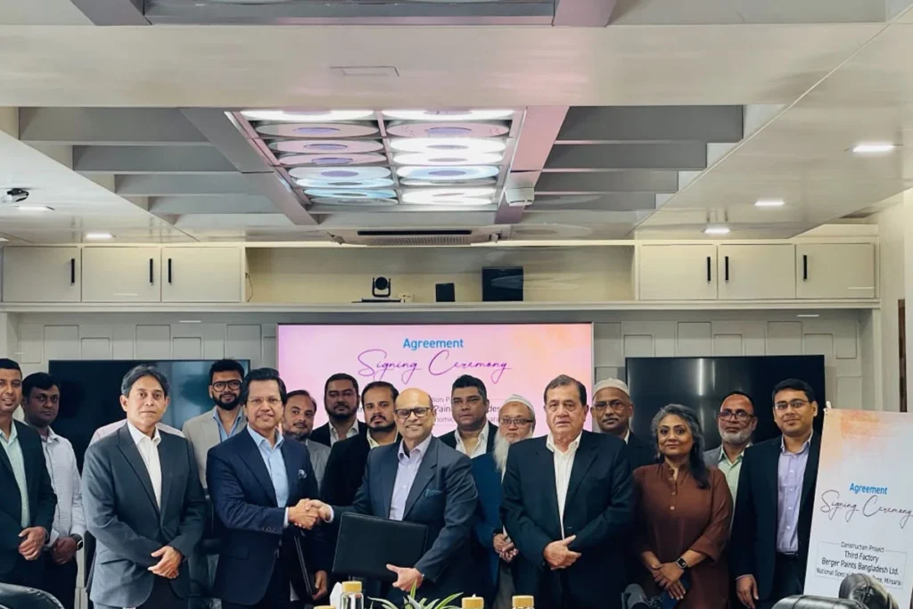বার্জার পেইন্টস ও এবিসির মধ্যে নির্মাণ চুক্তি স্বাক্ষরিত