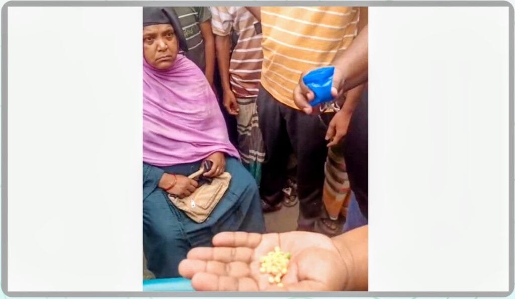 শিবালয়ে ২ হাজার পিস ইয়াবাসহ নারী আটক