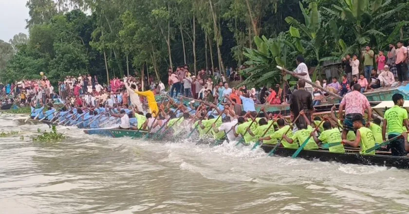 ‎হরিরামপুরে ইছামতি নদীতে গ্রাম বাংলার ঐতিহ্যবাহী নৌকা বাইচ অনুষ্ঠিত