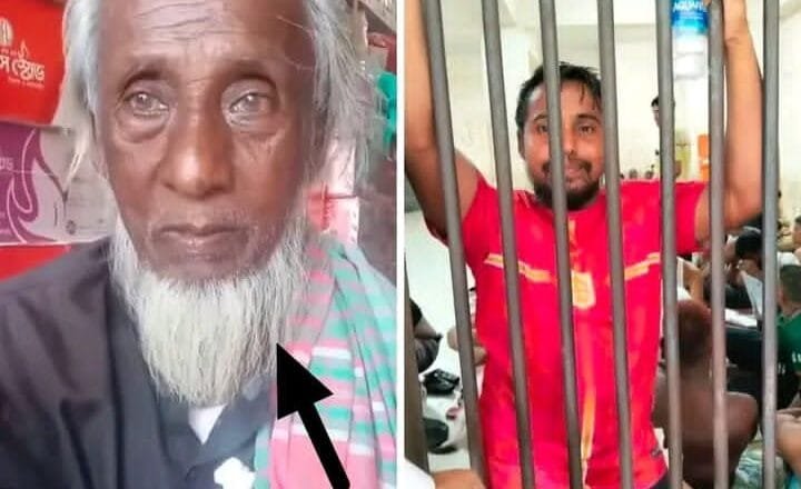 তাড়াইলে প্যারোলে মুক্তি পেয়ে বাবার জানাজায় অংশ নিলেন ছাত্রলীগ নেতা আজহারুল