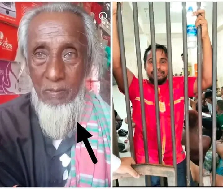 তাড়াইলে প্যারোলে মুক্তি পেয়ে বাবার জানাজায় অংশ নিলেন ছাত্রলীগ নেতা আজহারুল